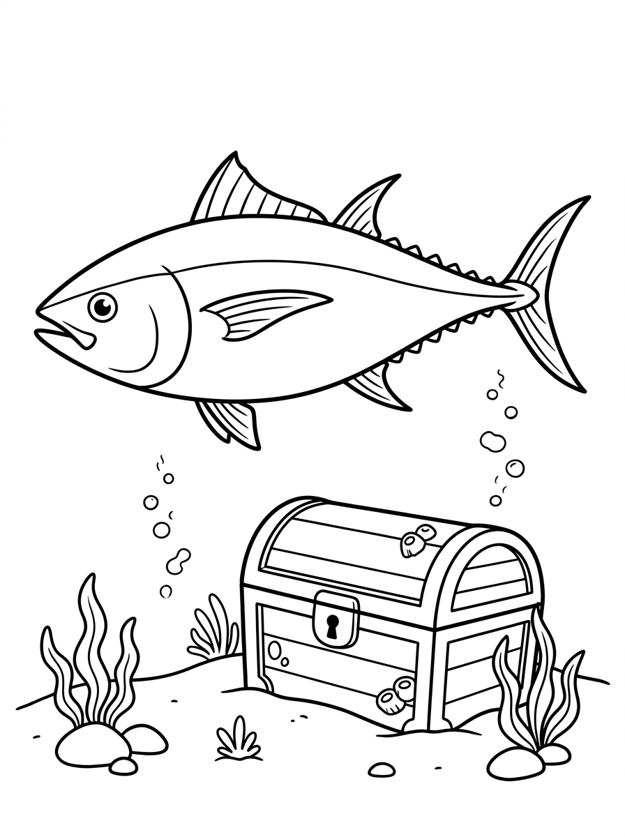Tuna Coloring Pages 13 preschool Tuna coloring pages