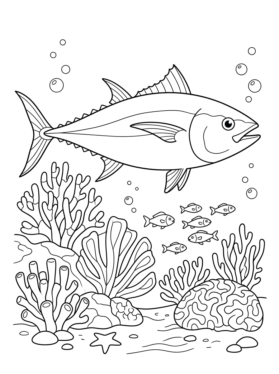Tuna Coloring Pages 15 coloring Tuna pages
