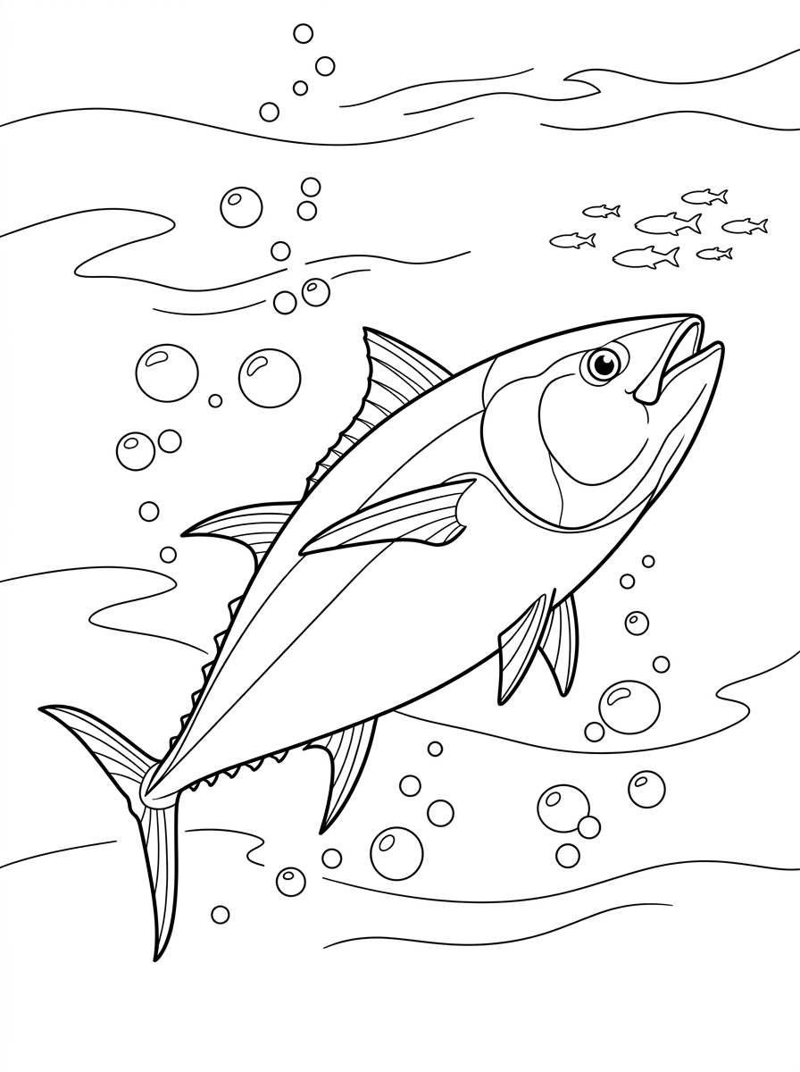 Tuna Coloring Pages 16 free Tuna tree coloring pages