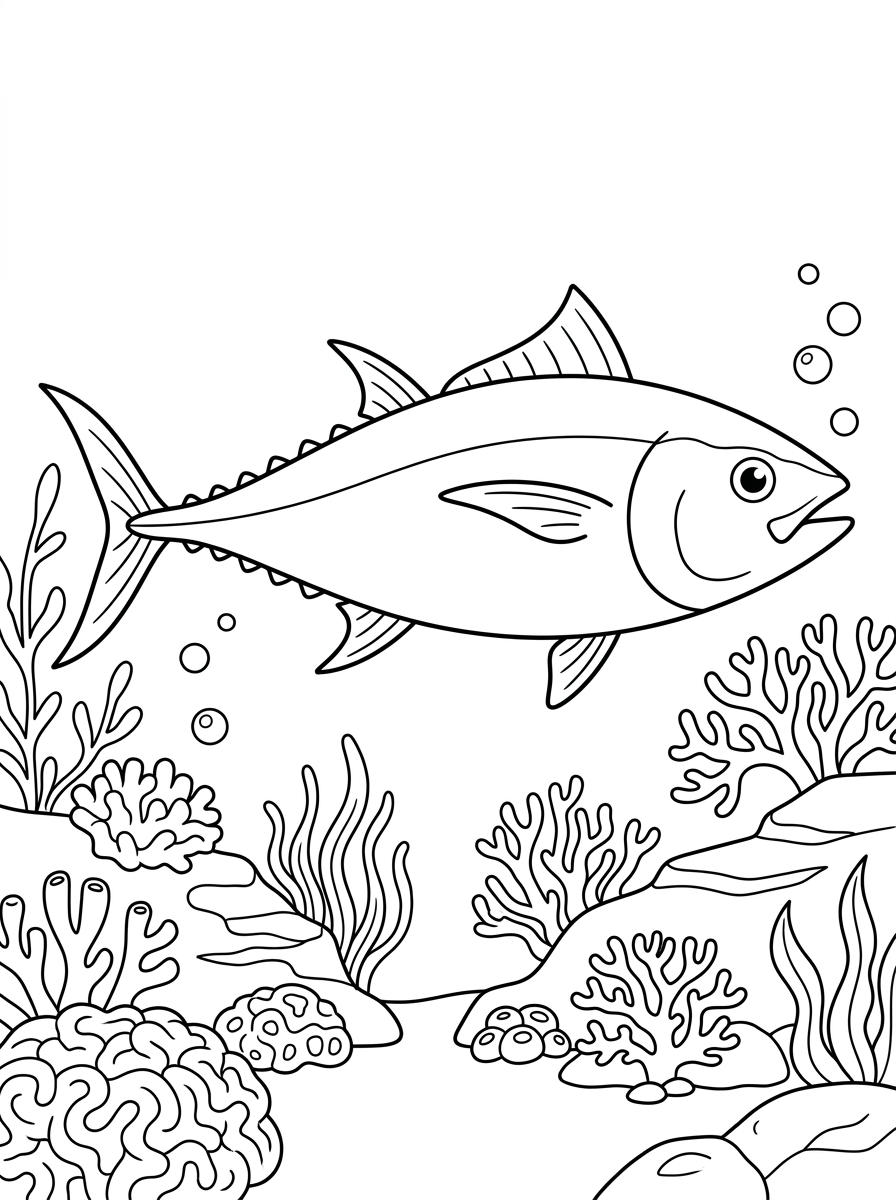 Tuna Coloring Pages 17 fun Tuna coloring pages