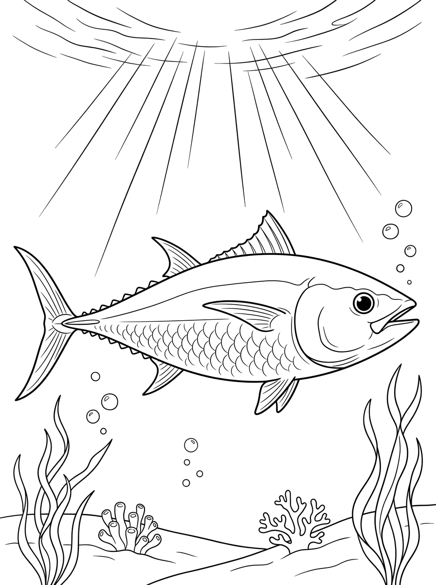Tuna Coloring Pages 19 Tuna coloring pages free printable 2