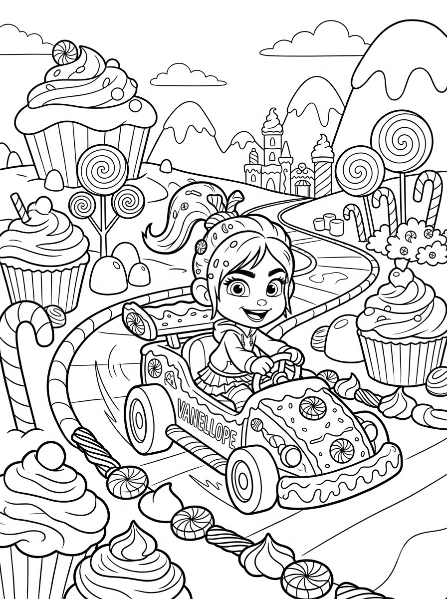 Wreck-It Ralph Coloring Pages 14 free adult Wreck It Ralph coloring pages
