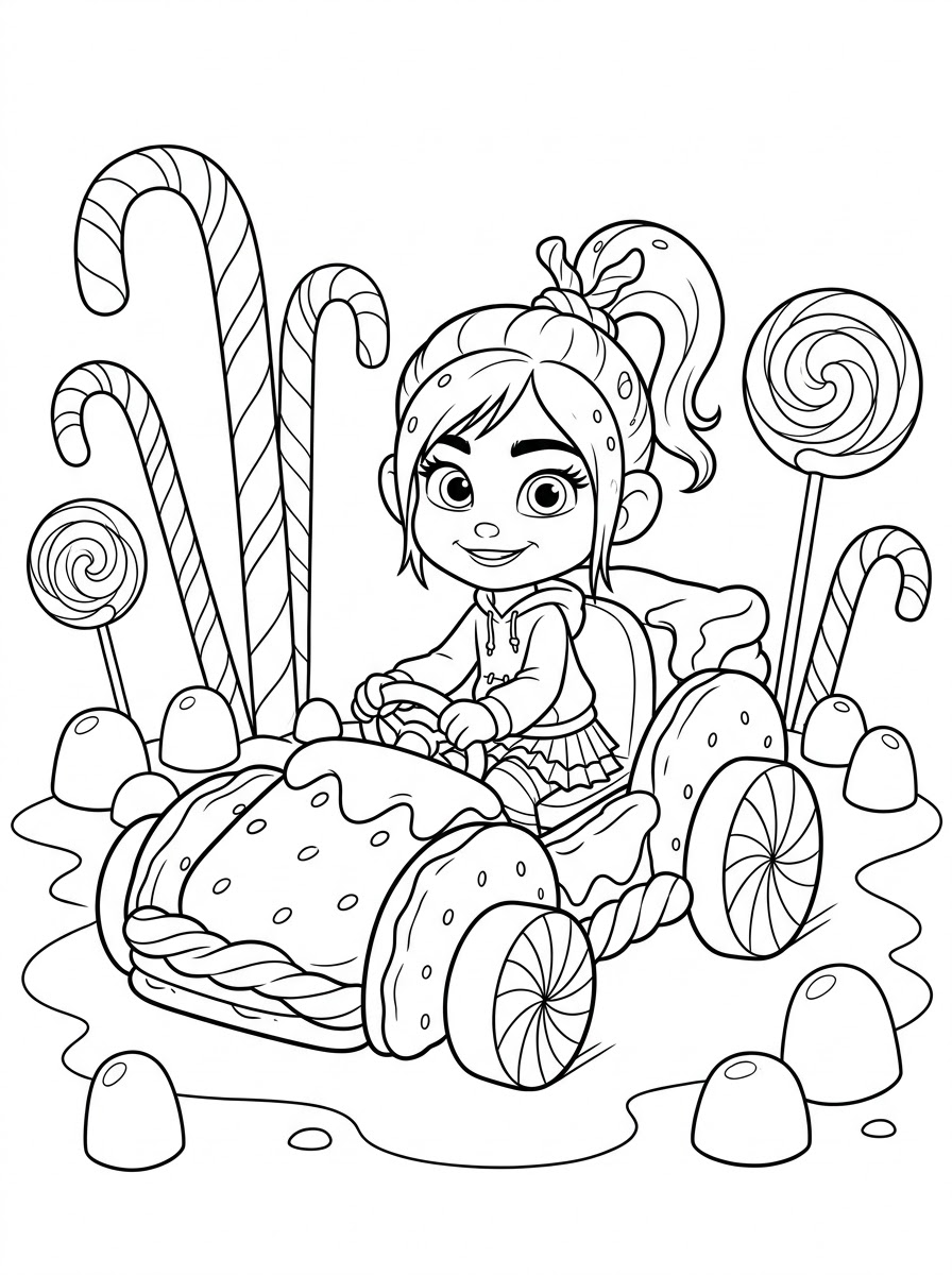 Wreck-It Ralph Coloring Pages 16 Wreck It Ralph ornaments coloring pages