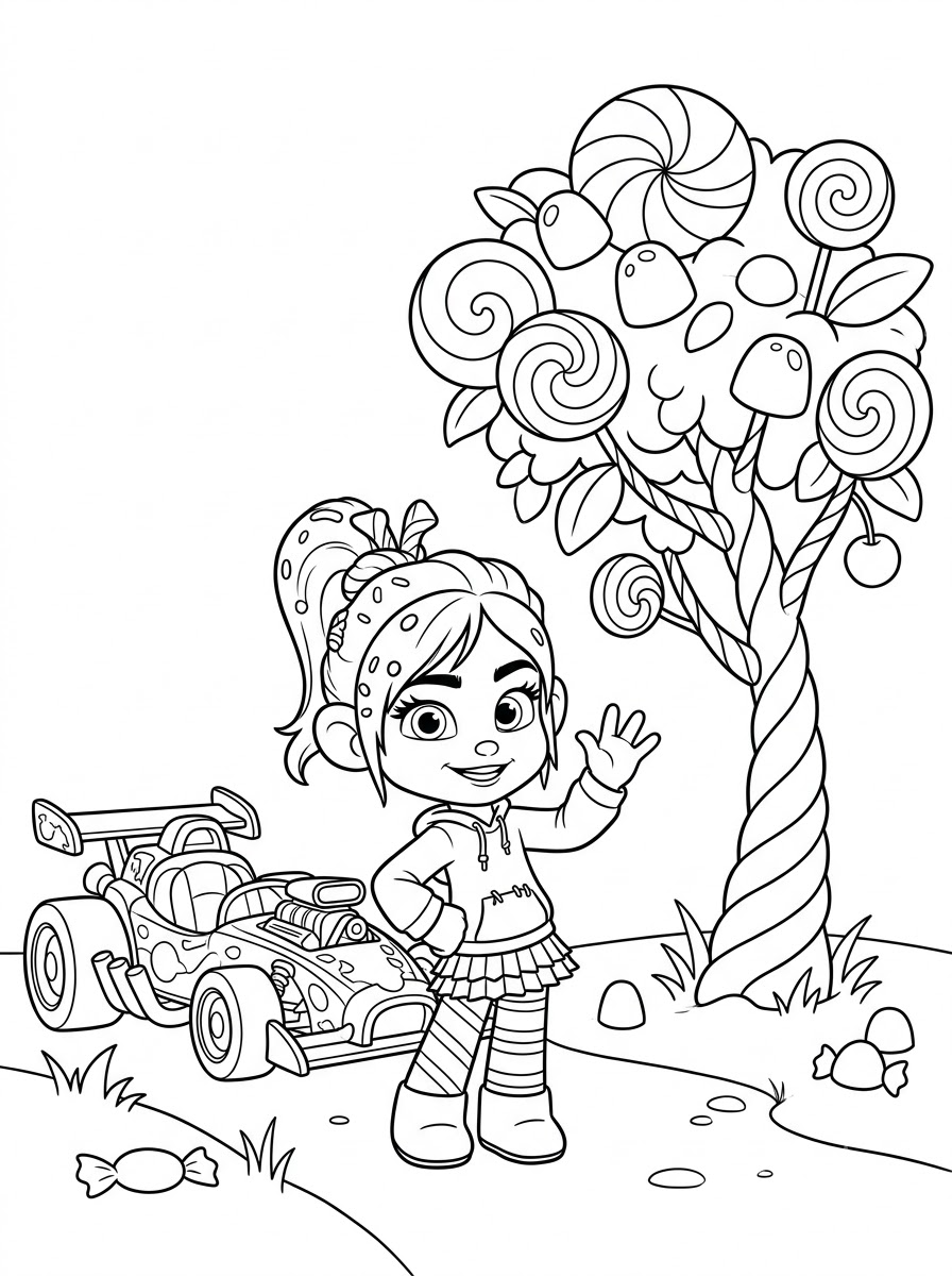 Wreck-It Ralph Coloring Pages 17 free printable Wreck It Ralph coloring pages