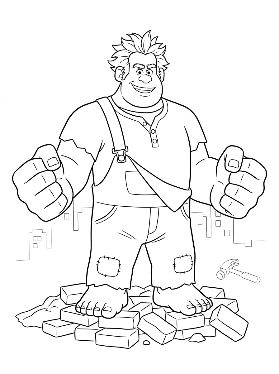 Wreck-It Ralph Coloring Pages 18 cute coloring pages Wreck It Ralph