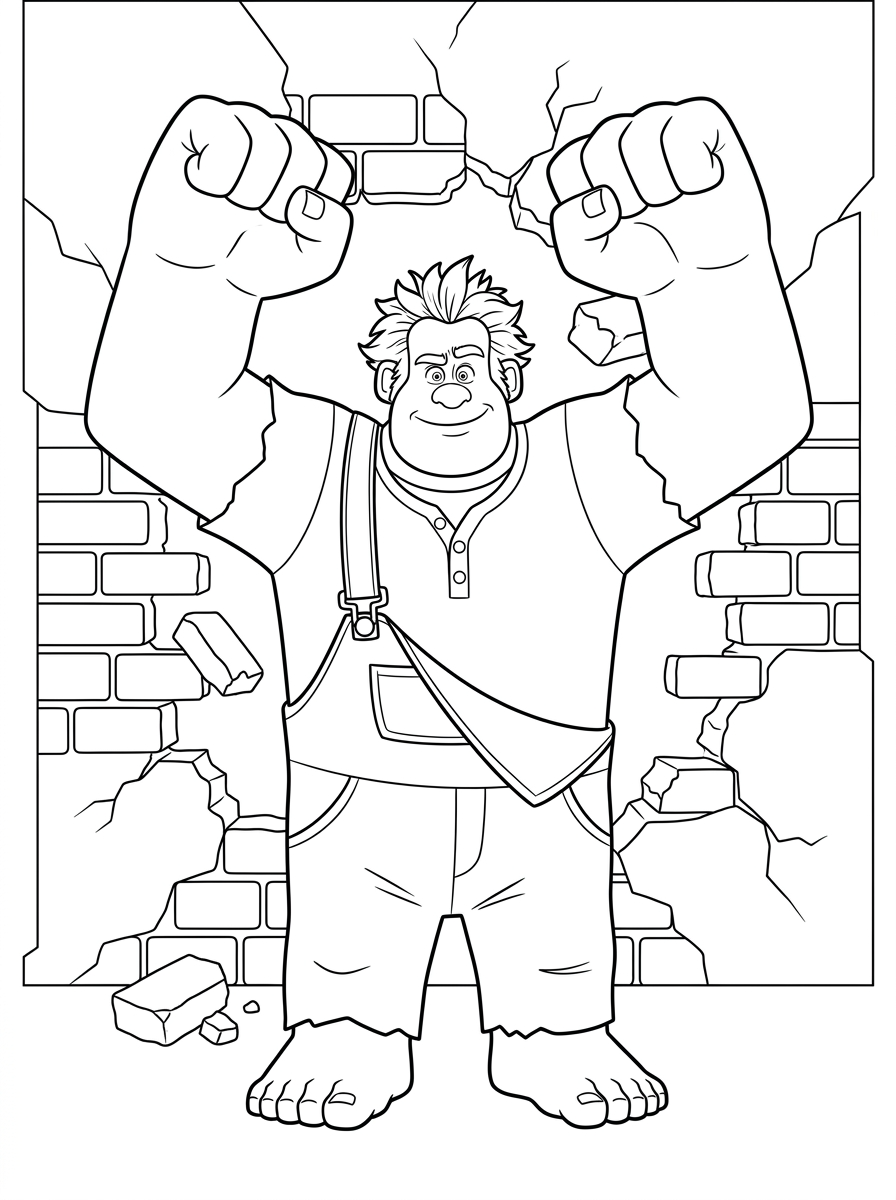 Wreck-It Ralph Coloring Pages 20 free printable Wreck It Ralph coloring pages 1