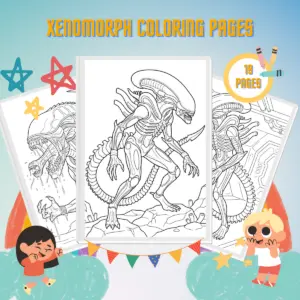 Xenomorph Coloring Pages thumbnail