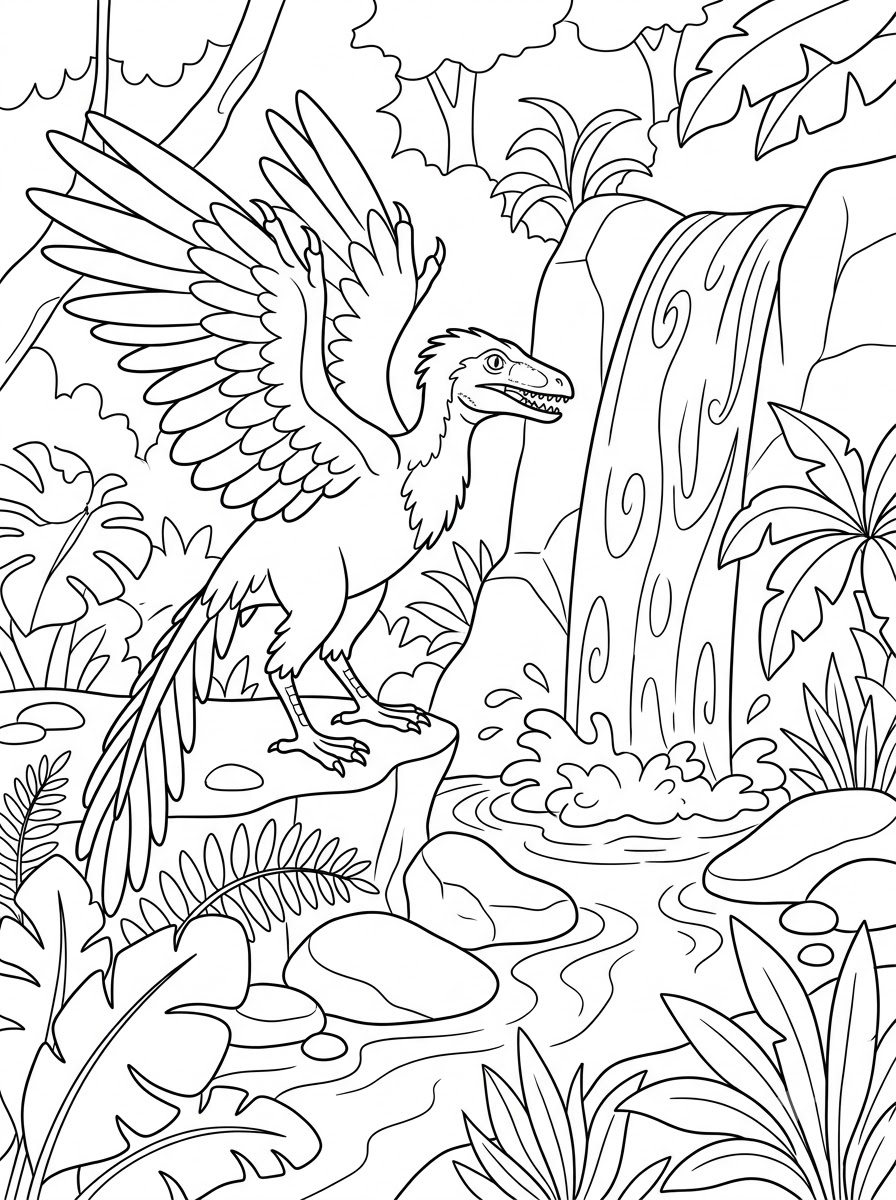 Archaeopteryx Coloring Pages 13 merry Archaeopteryx coloring pages