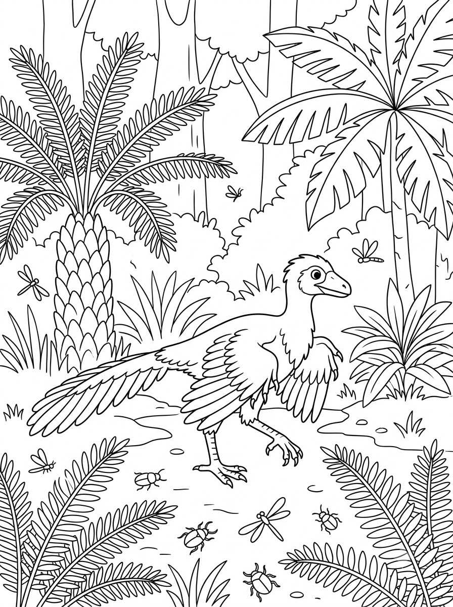 Archaeopteryx Coloring Pages 14 Archaeopteryx printable coloring pages