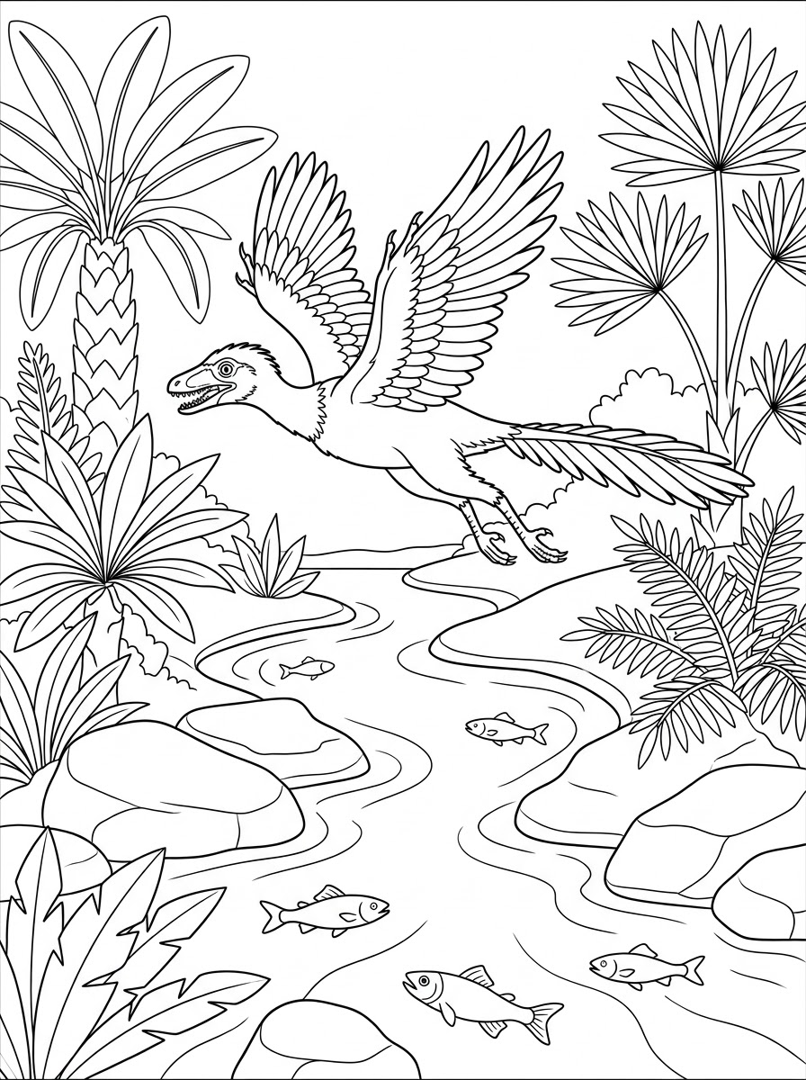 Archaeopteryx Coloring Pages 15 free coloring pages Archaeopteryx