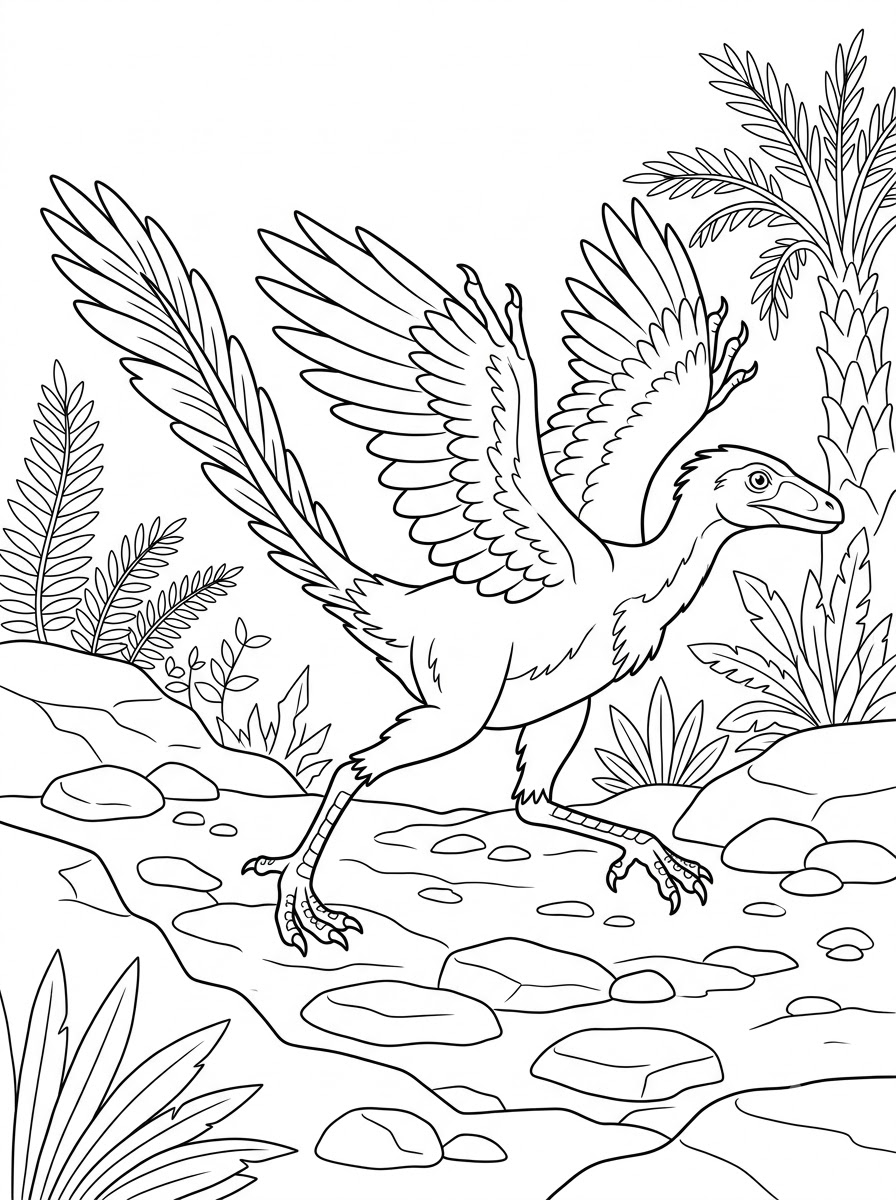 Archaeopteryx Coloring Pages 18 Archaeopteryx free coloring pages