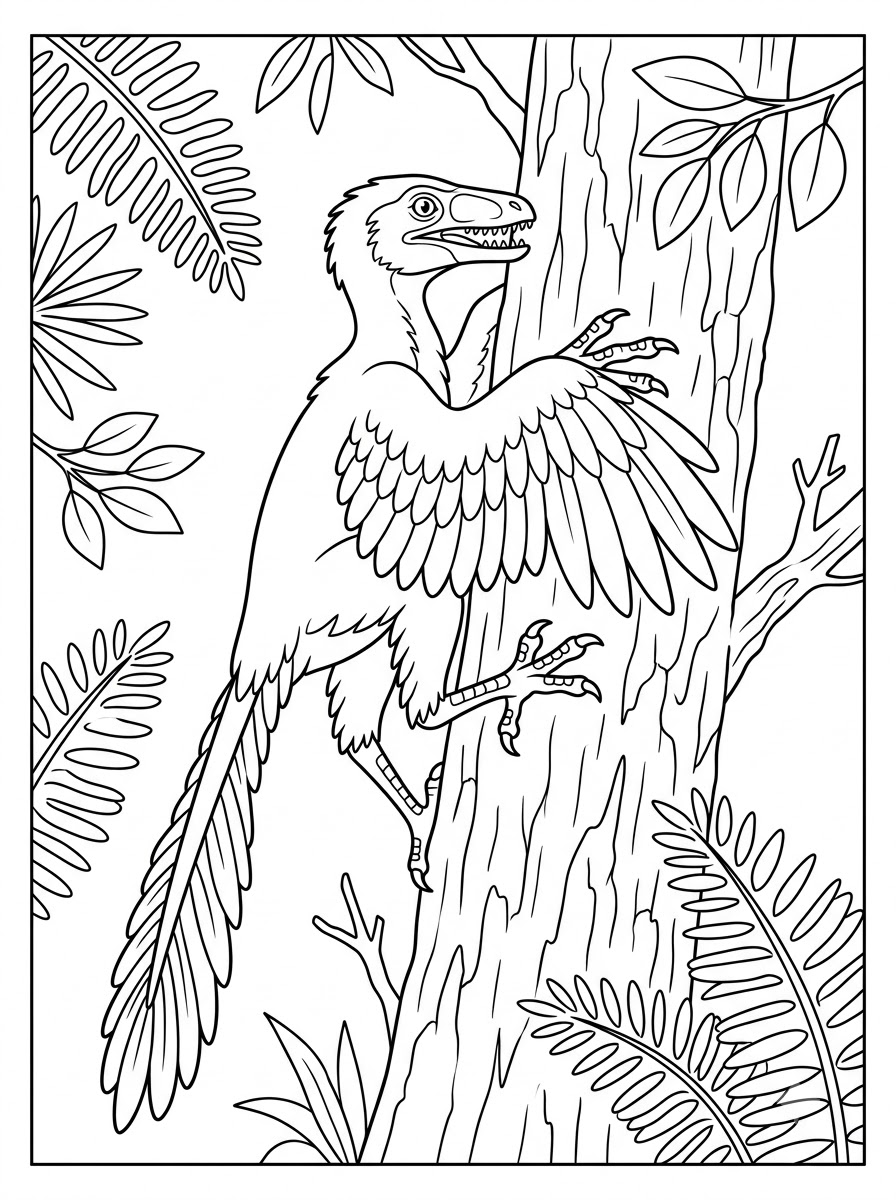 Archaeopteryx Coloring Pages 3 coloring pages Archaeopteryx