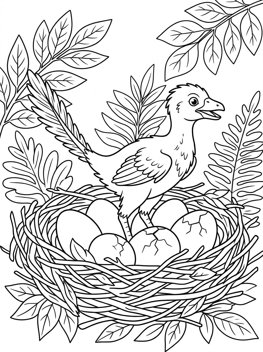 Archaeopteryx Coloring Pages 21 free adult Archaeopteryx coloring pages