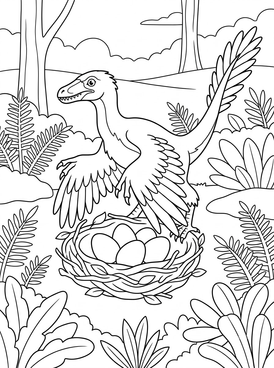 Archaeopteryx Coloring Pages 9 free printable coloring pages Archaeopteryx