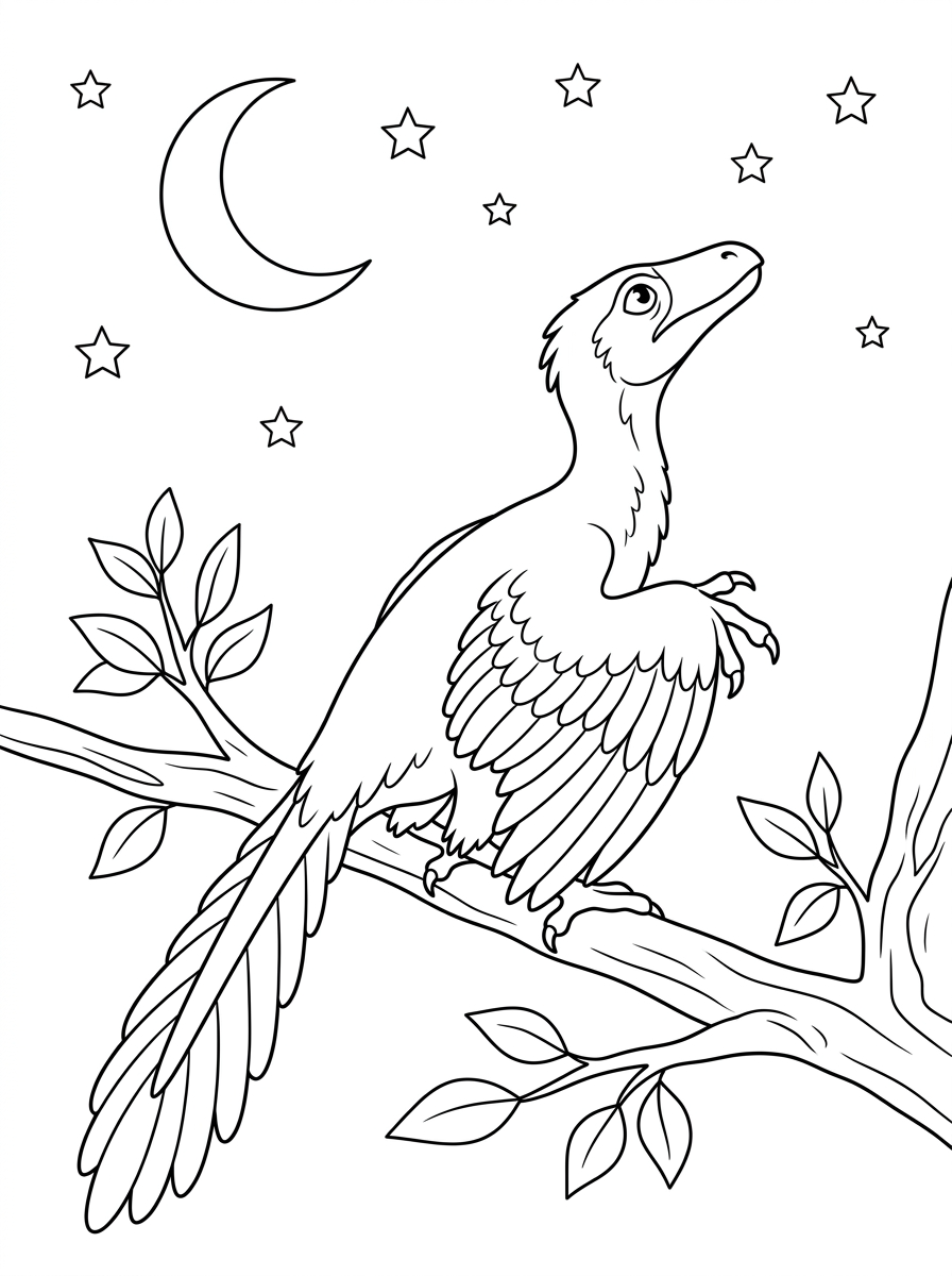Archaeopteryx Coloring Pages 10 preschool Archaeopteryx coloring pages