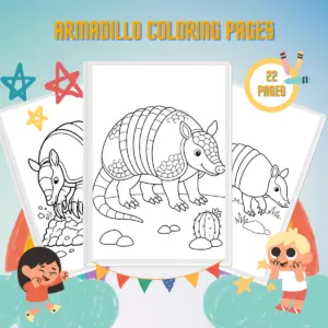 Armadillo Coloring Pages thumbnail