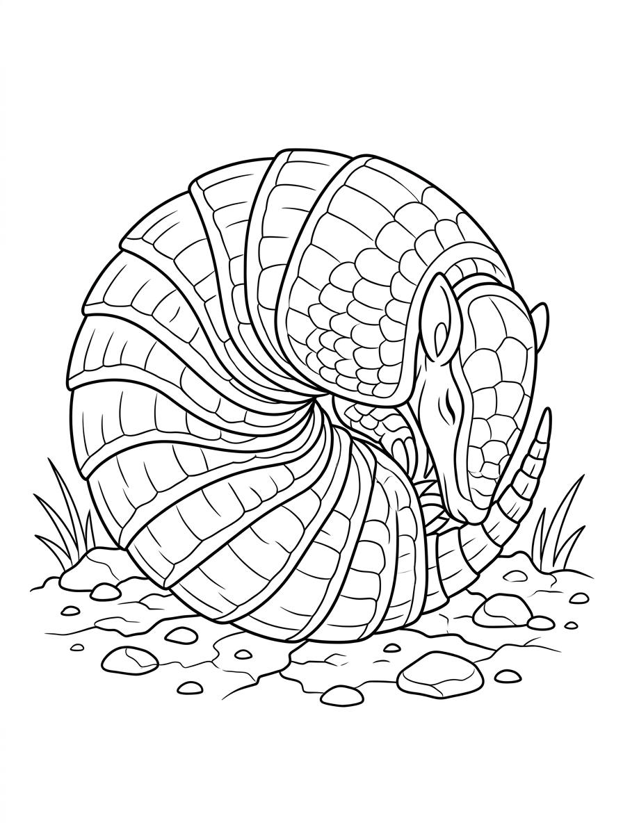 coloring pages Armadillo