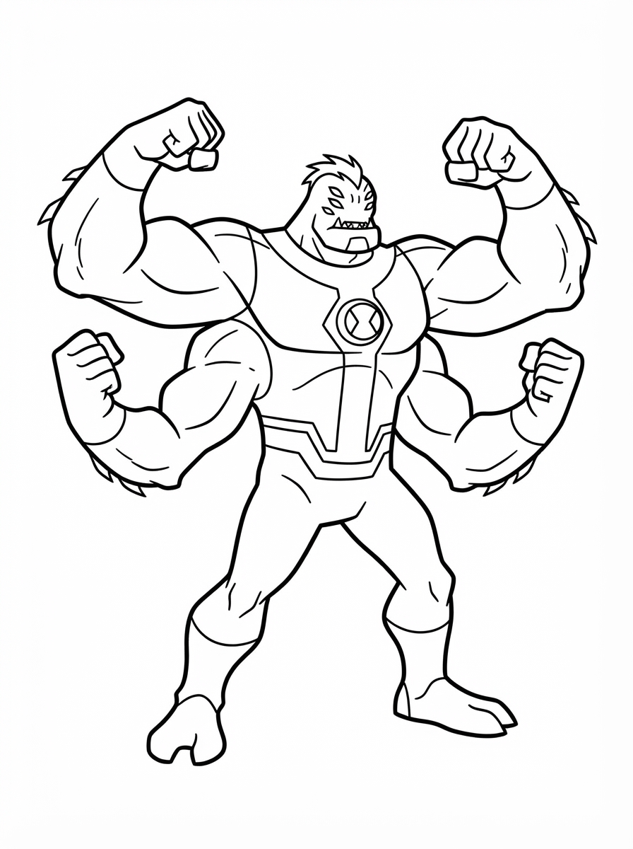 Ben 10 coloring pages free printable