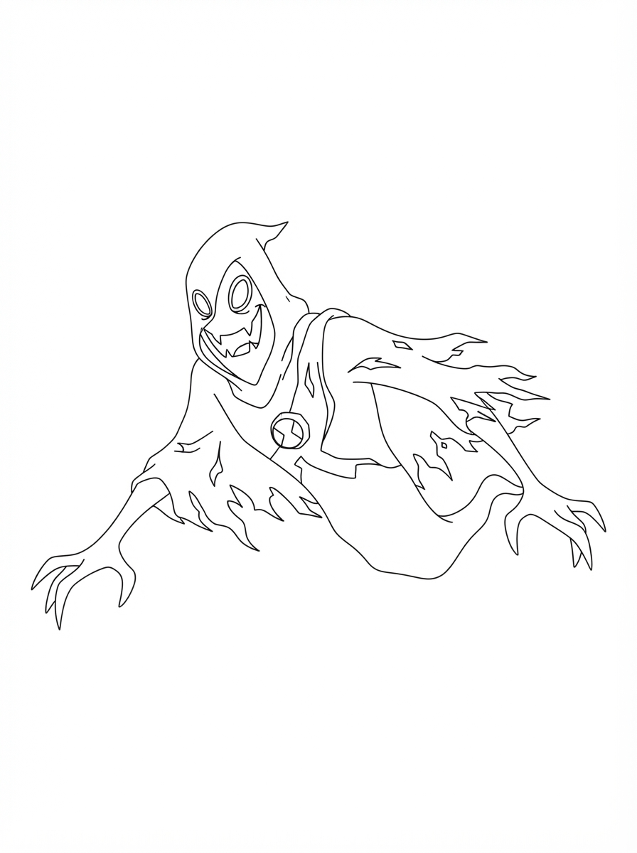 Ben 10 ornament coloring pages
