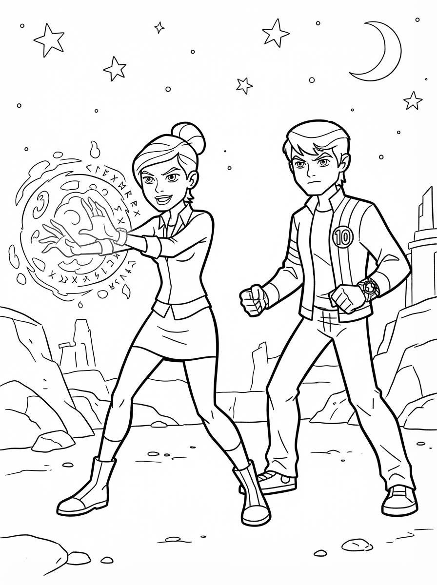 grinch Ben 10 coloring pages