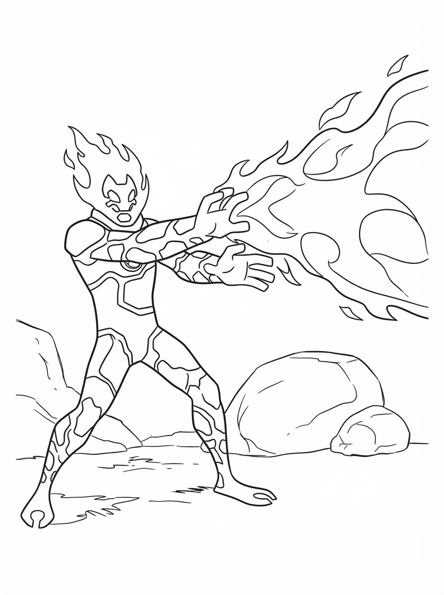 Ben 10 coloring pages free 1