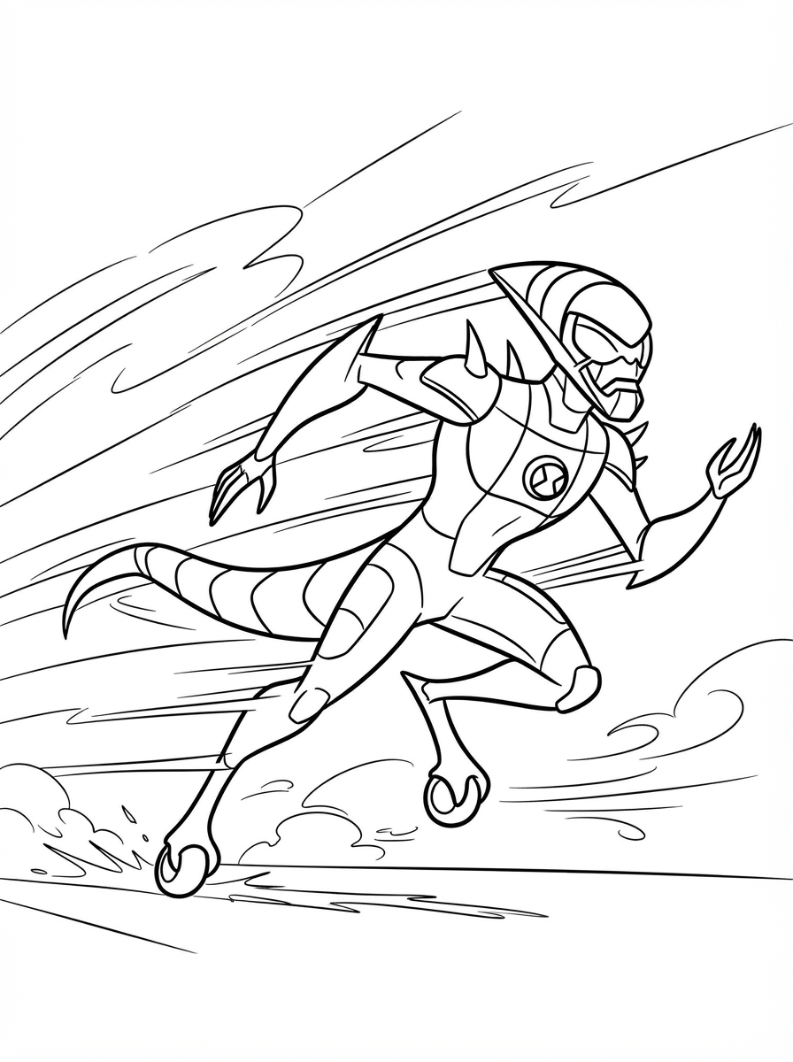 Ben 10 coloring pages printable free 1