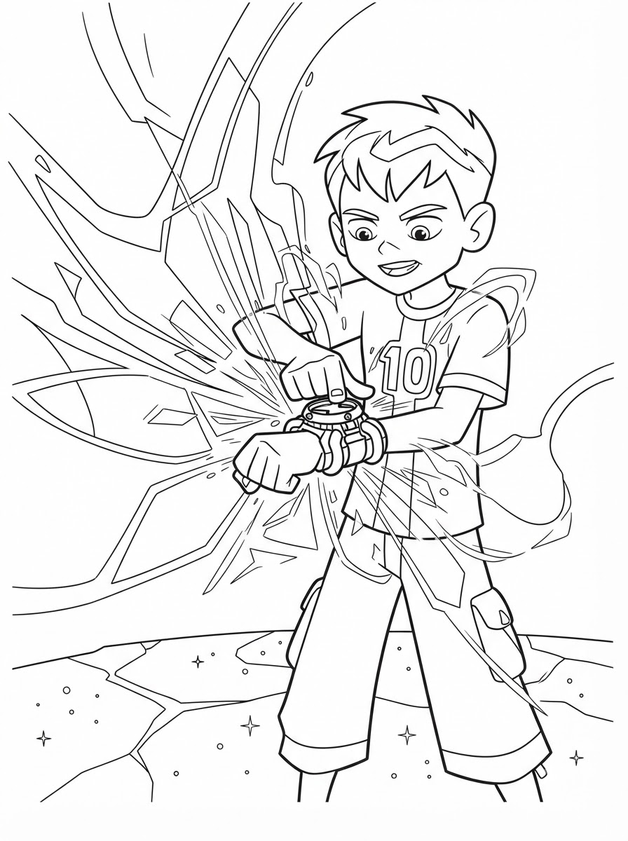 Ben 10 coloring pages free