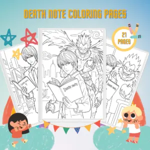 Miniatură pentru desene de colorat cu Death Note