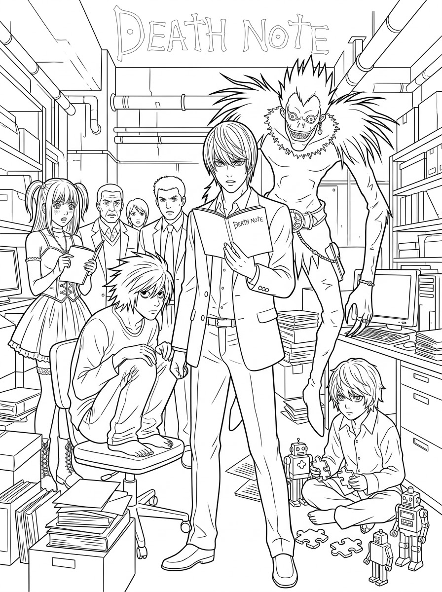 desene de colorat Death Note