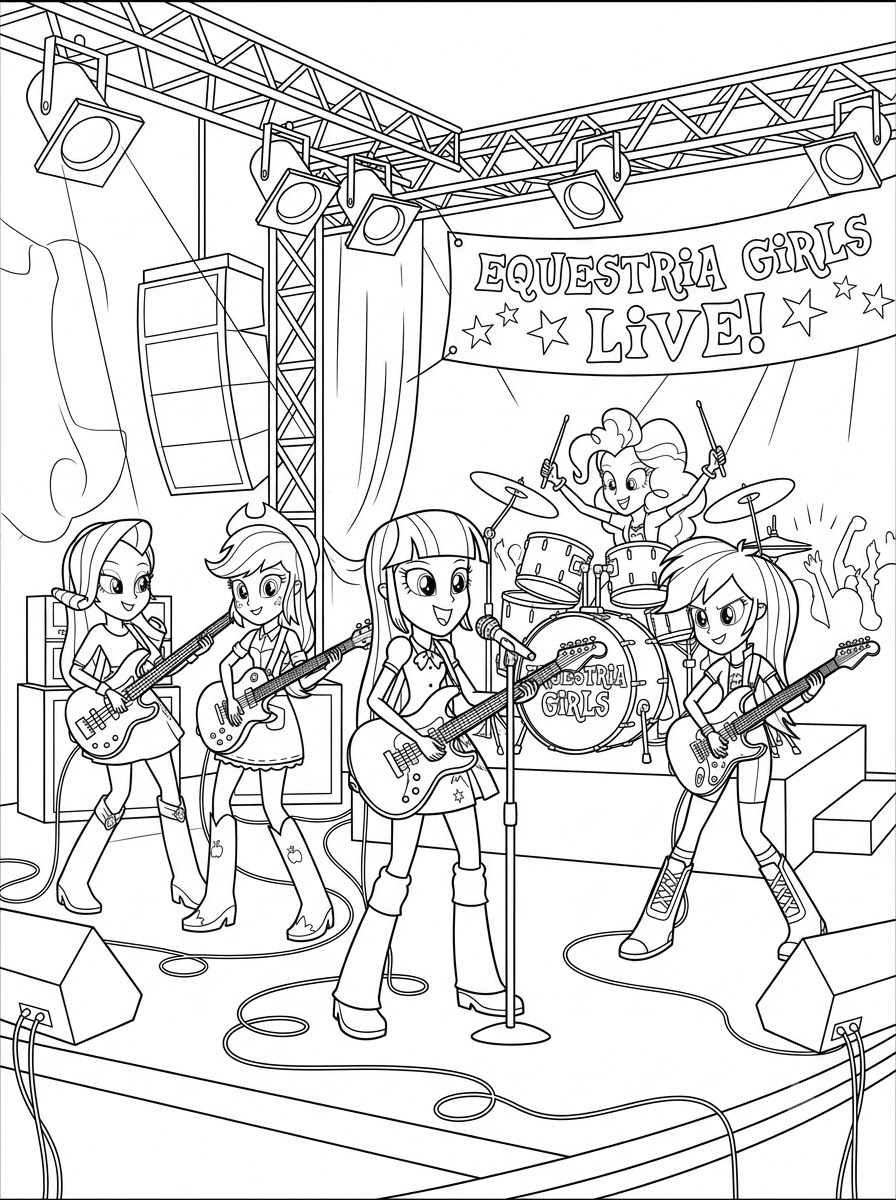 Equestria Girls Coloring Pages 14 Equestria Girls coloring pages printable free