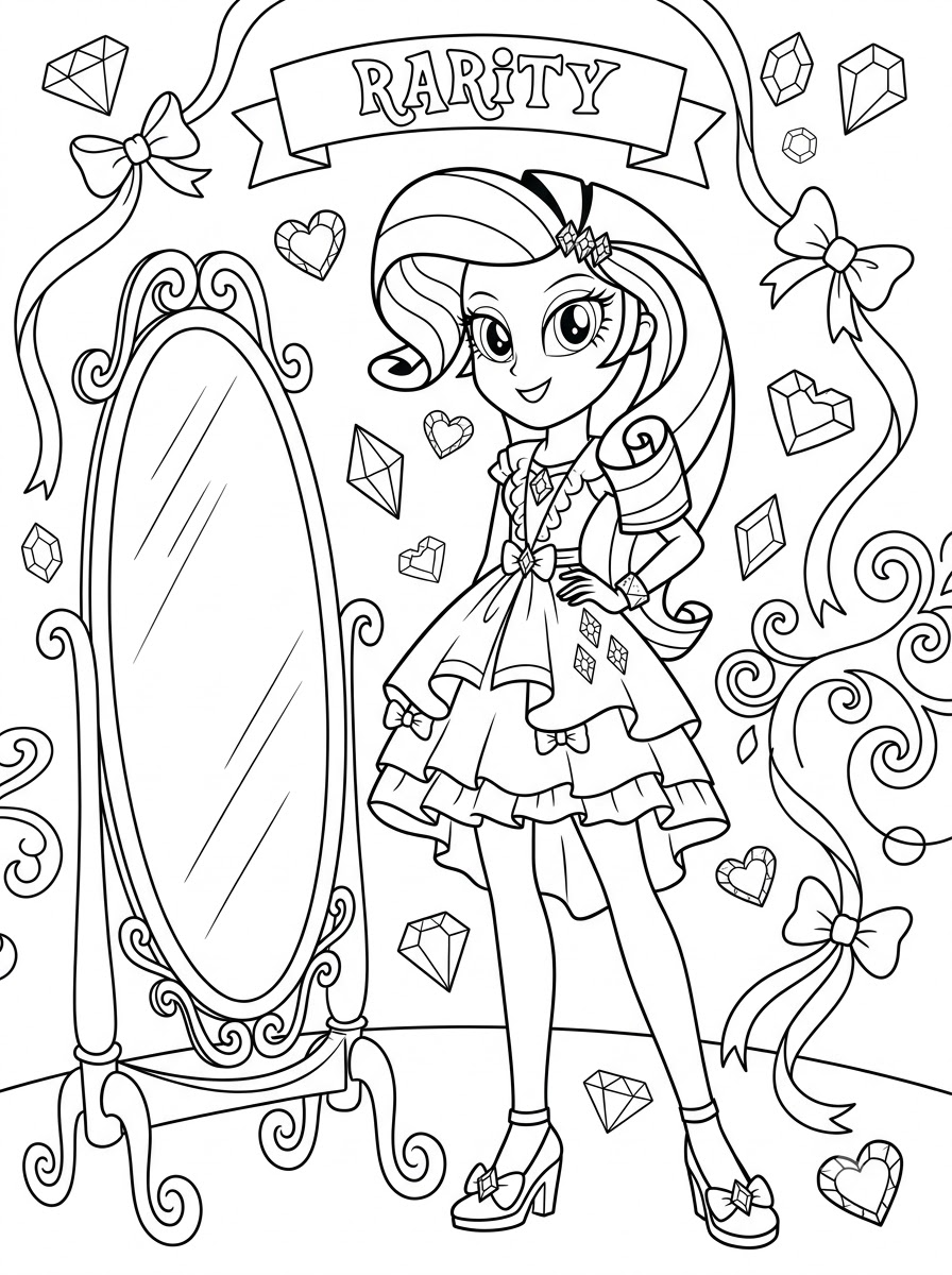Equestria Girls Coloring Pages 20 free coloring Equestria Girls pages