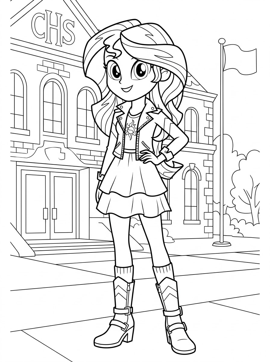 Equestria Girls Coloring Pages 22 Equestria Girls ornament coloring pages