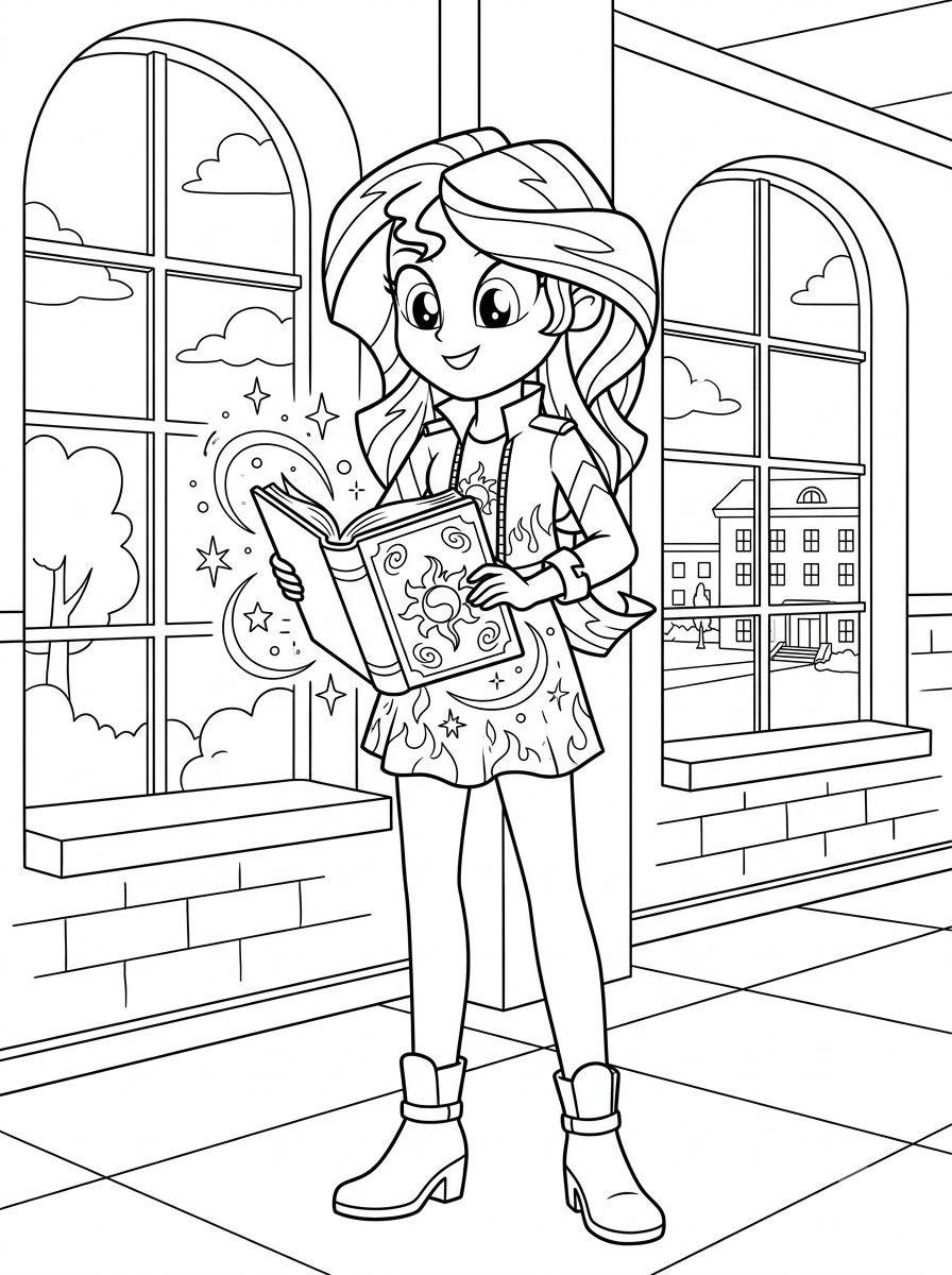 Equestria Girls Coloring Pages 23 Equestria Girls adult coloring pages