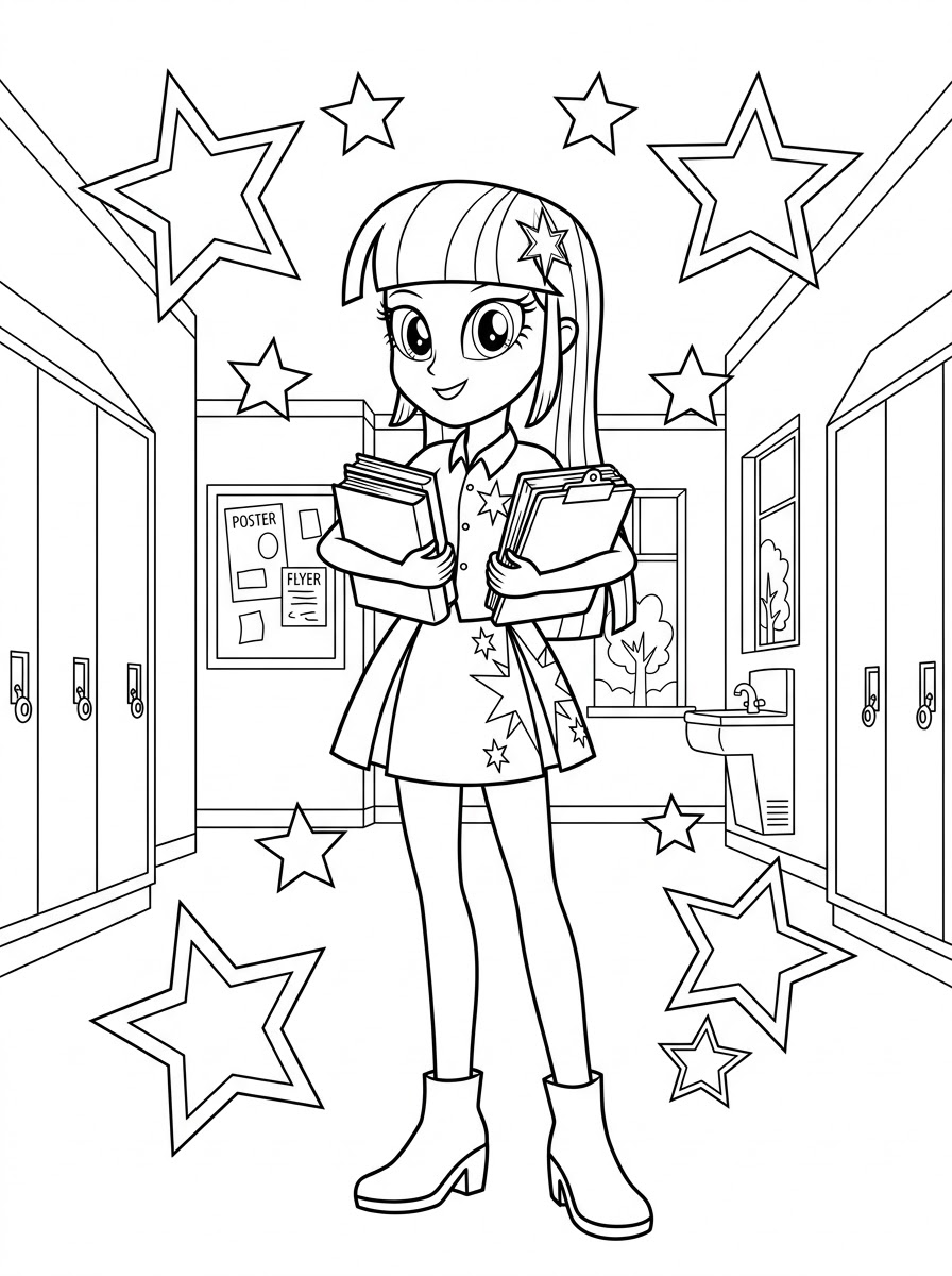 Equestria Girls Coloring Pages 24 merry Equestria Girls coloring pages 3