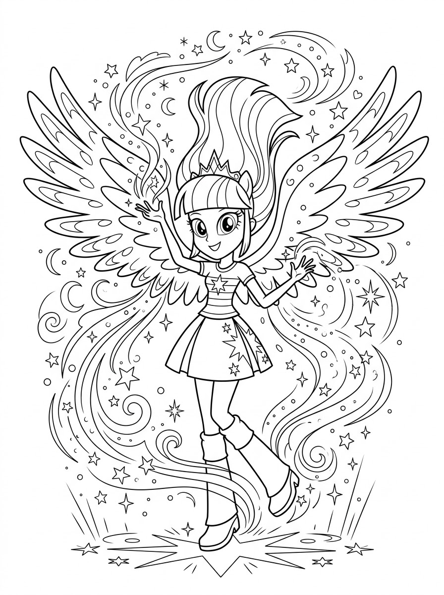 Equestria Girls Coloring Pages 25 merry Equestria Girls coloring pages 4