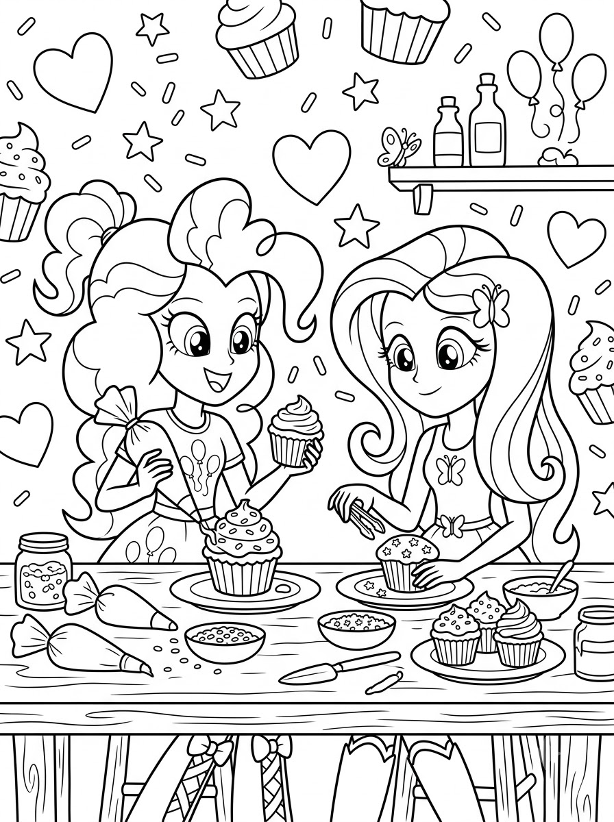 Equestria Girls Coloring Pages 4 hard Equestria Girls coloring pages