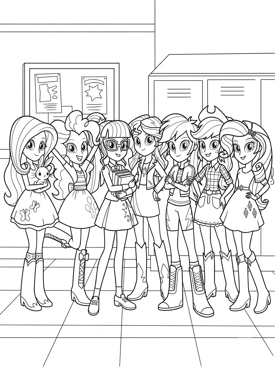 Equestria Girls Coloring Pages 9 Equestria Girls free coloring pages
