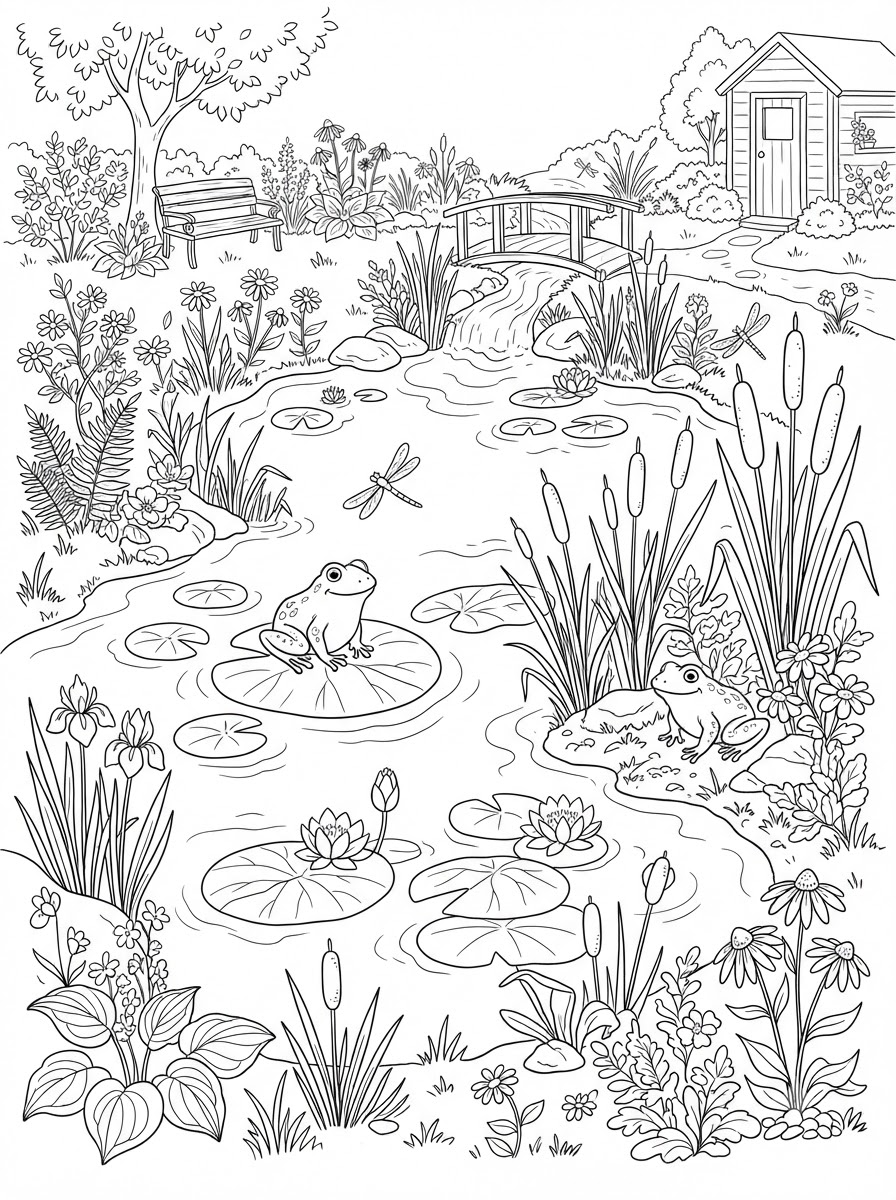 Garden Coloring Pages 14 printable Garden coloring pages 1