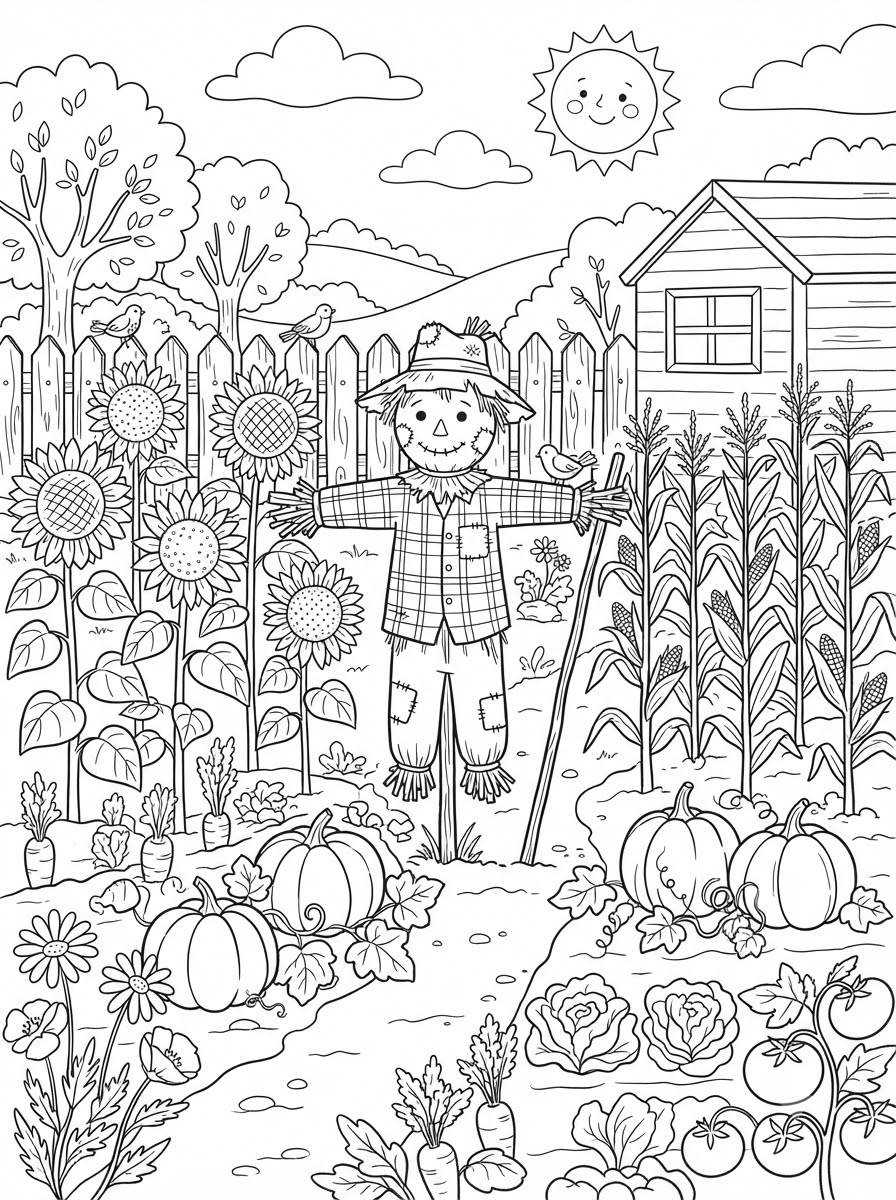 Garden Coloring Pages 19 Garden printable coloring pages