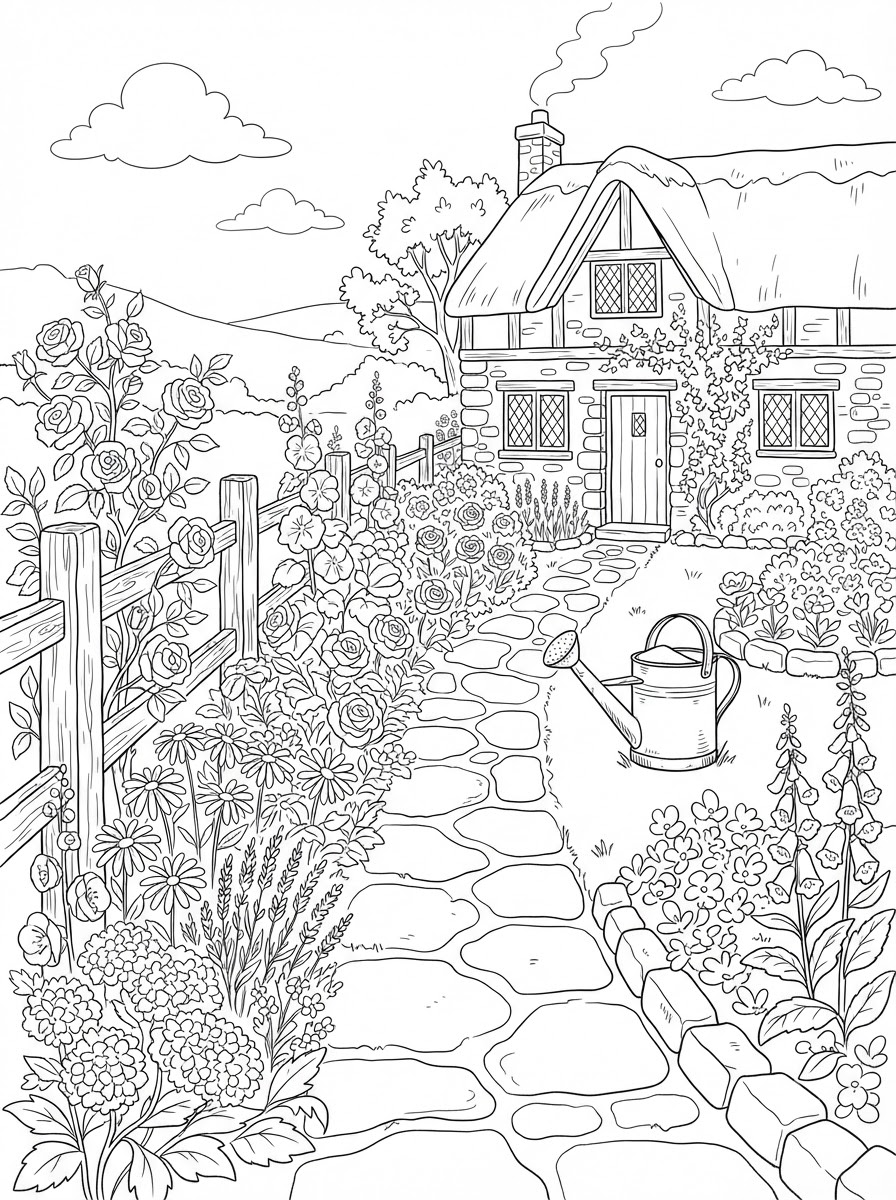 Garden Coloring Pages 5 free Garden coloring pages for kids