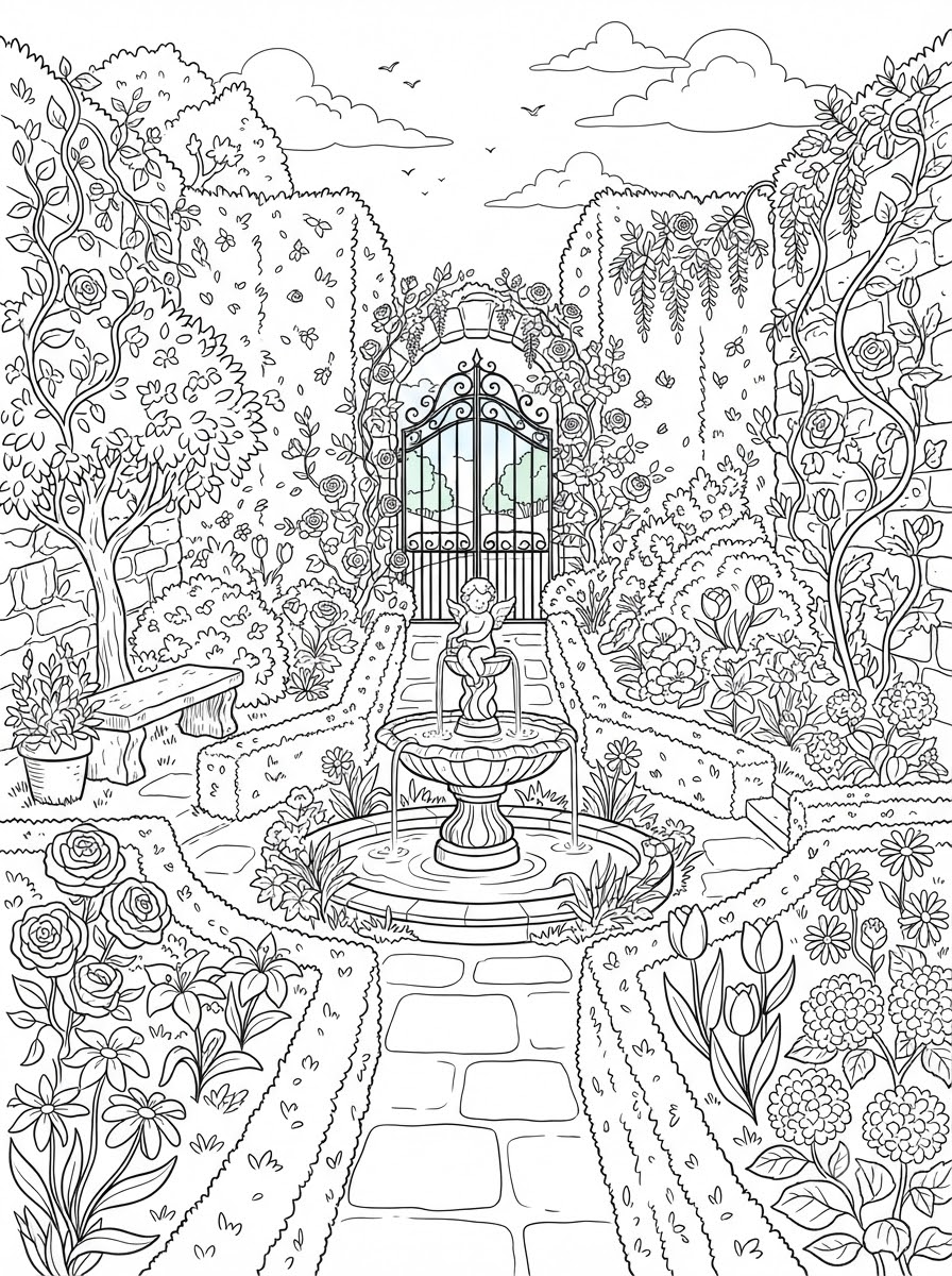 Garden Coloring Pages 6 grinch cute Garden coloring pages