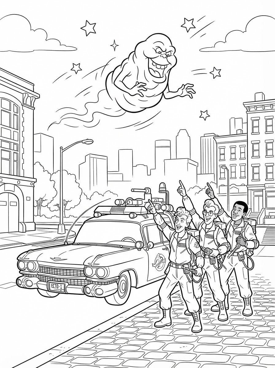 Ghostbusters Coloring Pages 12 grinch cute Ghostbusters coloring pages