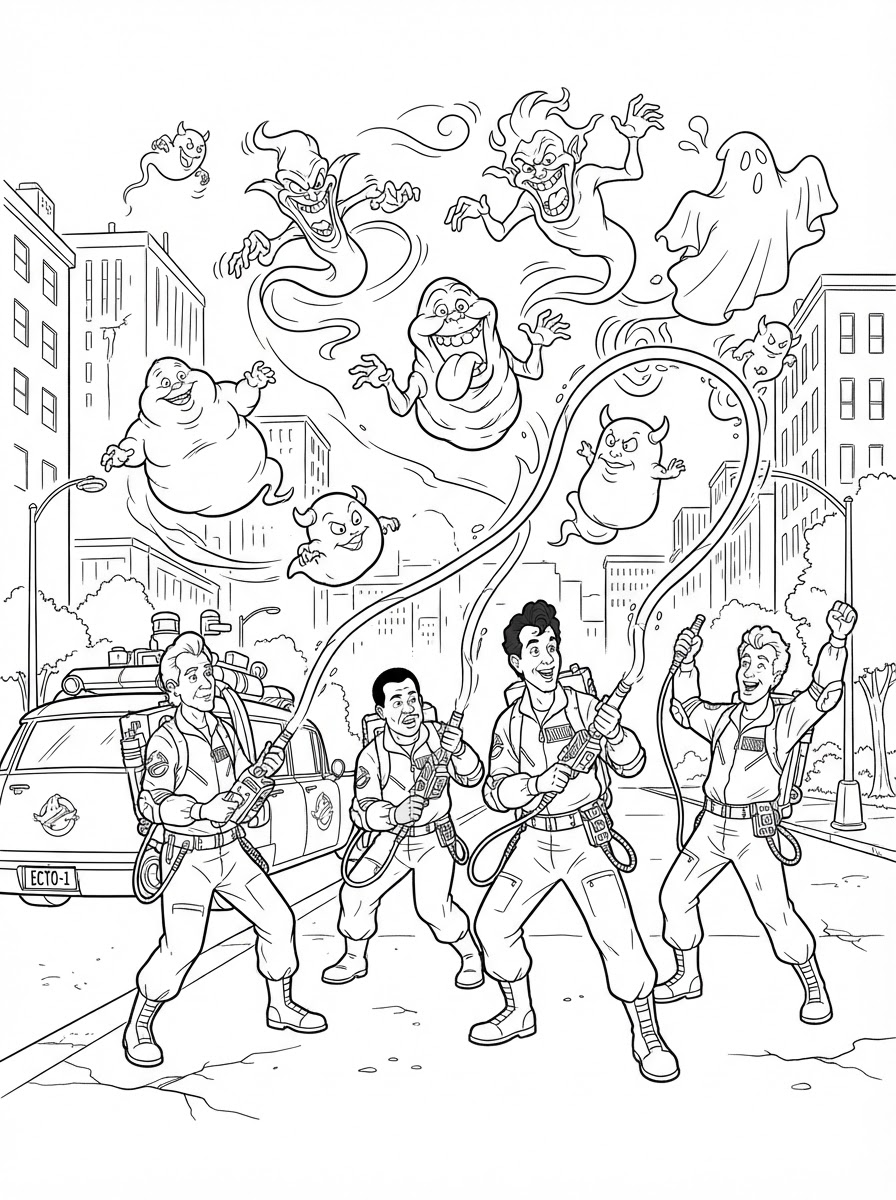 Ghostbusters Coloring Pages 19 Ghostbusters free coloring pages 1