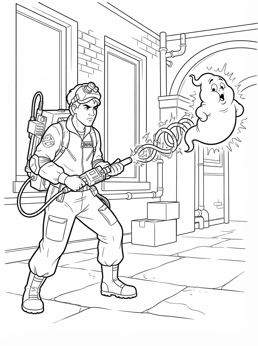 Ghostbusters Coloring Pages 5 preschool Ghostbusters coloring pages