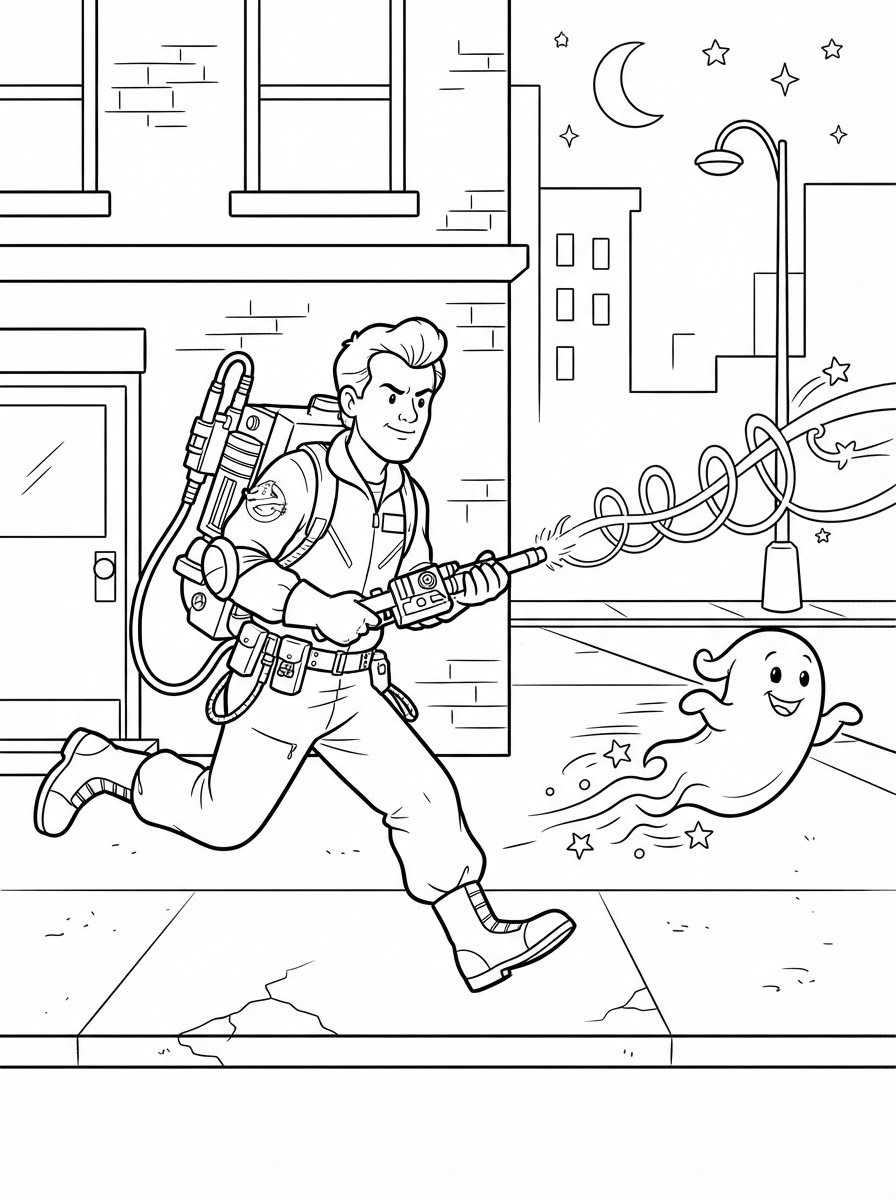 Ghostbusters Coloring Pages 6 merry Ghostbusters coloring pages