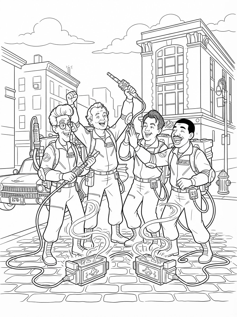 Ghostbusters Coloring Pages 9 free printable Ghostbusters coloring pages