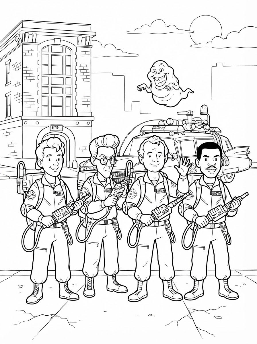 Ghostbusters Coloring Pages 10 Ghostbusters printable coloring pages