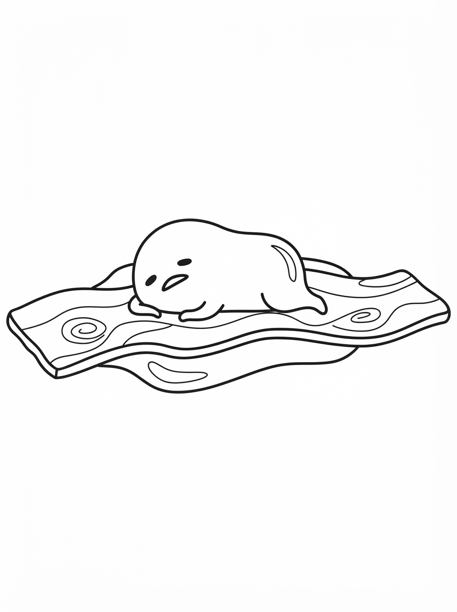Gudetama coloring pages printable