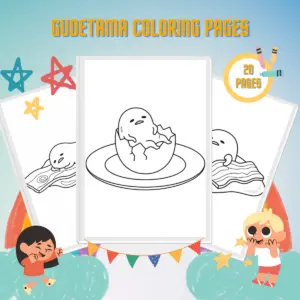 Gudetama Coloring Pages thumbnail