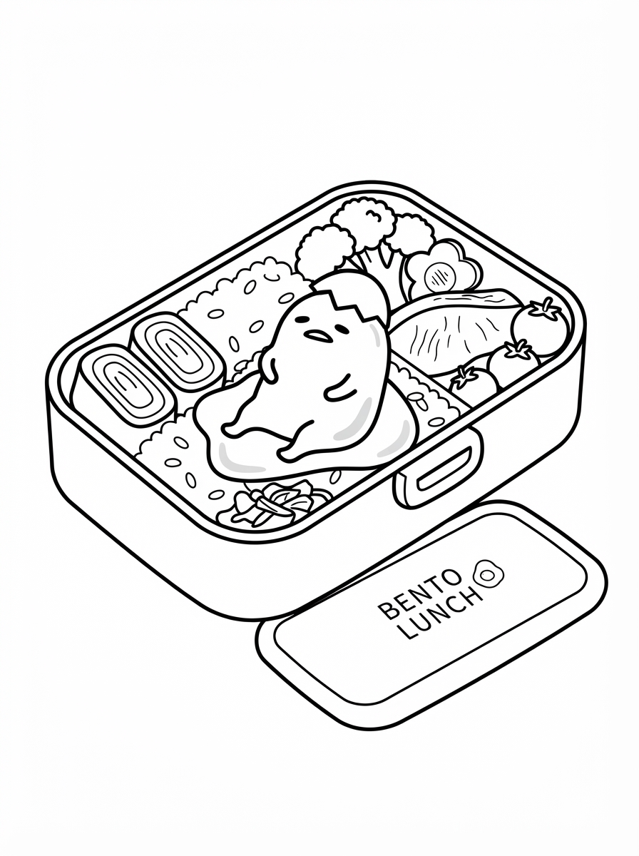 free adult Gudetama coloring pages 3